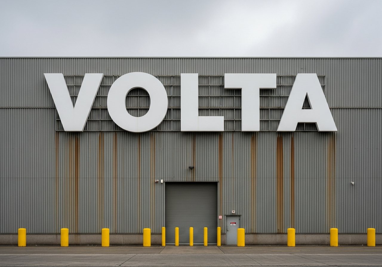 Grootformaat gevelletters op een industriële loods